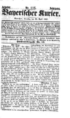 Bayerischer Kurier Samstag 28. April 1866