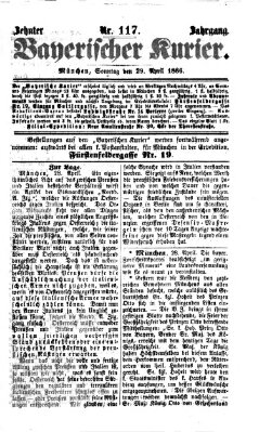 Bayerischer Kurier Sonntag 29. April 1866