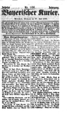 Bayerischer Kurier Mittwoch 20. Juni 1866