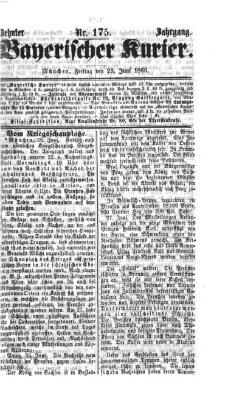 Bayerischer Kurier Freitag 29. Juni 1866