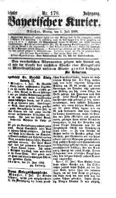 Bayerischer Kurier Montag 2. Juli 1866