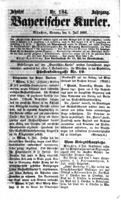 Bayerischer Kurier Sonntag 8. Juli 1866