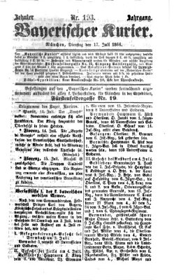 Bayerischer Kurier Dienstag 17. Juli 1866