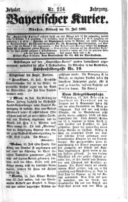 Bayerischer Kurier Mittwoch 18. Juli 1866