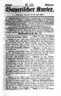 Bayerischer Kurier Sonntag 22. Juli 1866