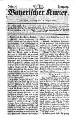 Bayerischer Kurier Sonntag 19. August 1866