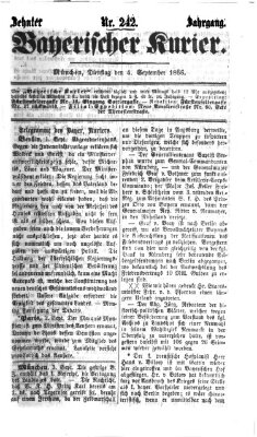 Bayerischer Kurier Dienstag 4. September 1866