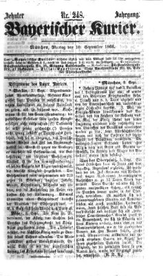 Bayerischer Kurier Montag 10. September 1866