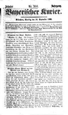 Bayerischer Kurier Samstag 22. September 1866