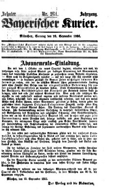 Bayerischer Kurier Sonntag 23. September 1866