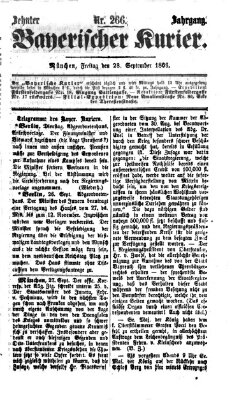 Bayerischer Kurier Freitag 28. September 1866