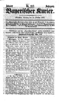 Bayerischer Kurier Sonntag 14. Oktober 1866