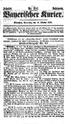 Bayerischer Kurier Donnerstag 18. Oktober 1866