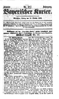 Bayerischer Kurier Freitag 19. Oktober 1866
