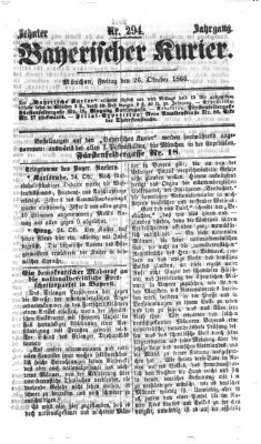 Bayerischer Kurier Freitag 26. Oktober 1866