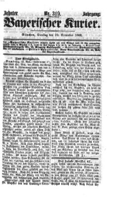 Bayerischer Kurier Dienstag 20. November 1866