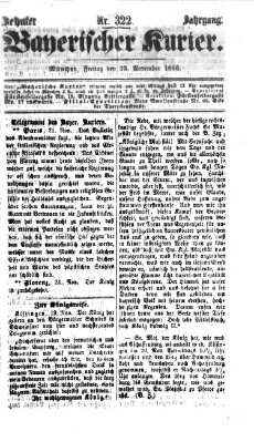 Bayerischer Kurier Freitag 23. November 1866