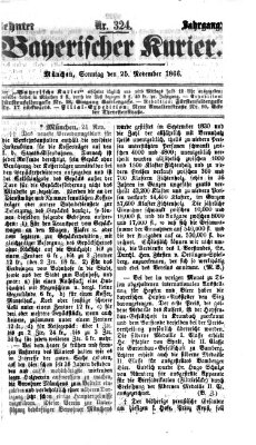 Bayerischer Kurier Sonntag 25. November 1866