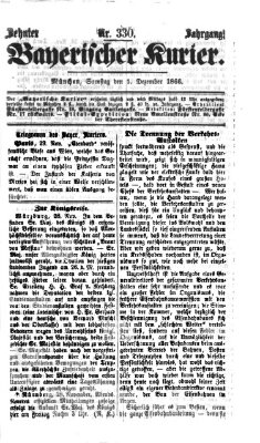 Bayerischer Kurier Samstag 1. Dezember 1866