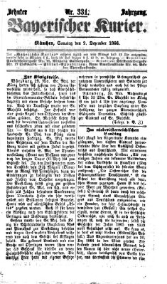 Bayerischer Kurier Sonntag 2. Dezember 1866