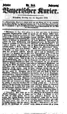 Bayerischer Kurier Samstag 15. Dezember 1866