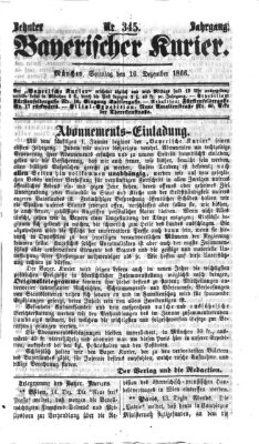 Bayerischer Kurier Sonntag 16. Dezember 1866