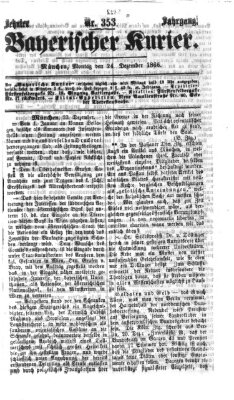 Bayerischer Kurier Montag 24. Dezember 1866