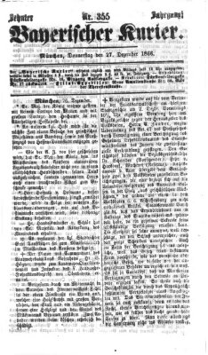 Bayerischer Kurier Donnerstag 27. Dezember 1866