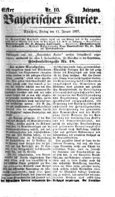 Bayerischer Kurier Freitag 11. Januar 1867