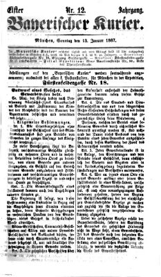 Bayerischer Kurier Sonntag 13. Januar 1867