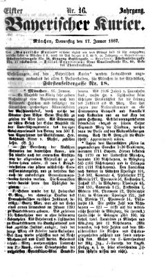 Bayerischer Kurier Donnerstag 17. Januar 1867