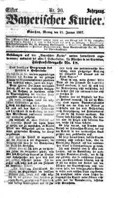 Bayerischer Kurier Montag 21. Januar 1867