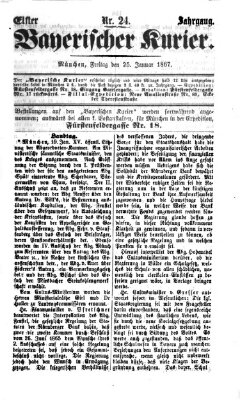 Bayerischer Kurier Freitag 25. Januar 1867