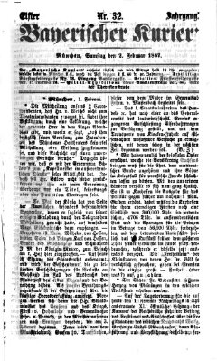 Bayerischer Kurier Samstag 2. Februar 1867