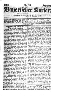 Bayerischer Kurier Sonntag 3. Februar 1867