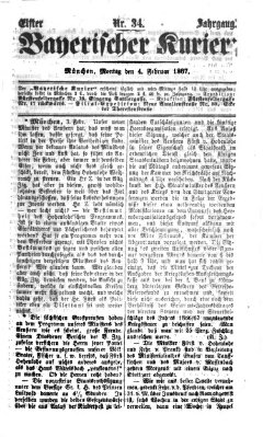 Bayerischer Kurier Montag 4. Februar 1867