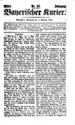 Bayerischer Kurier Mittwoch 6. Februar 1867