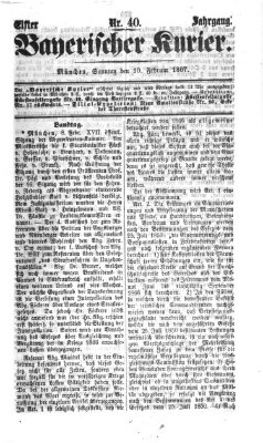 Bayerischer Kurier Sonntag 10. Februar 1867