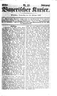 Bayerischer Kurier Donnerstag 14. Februar 1867