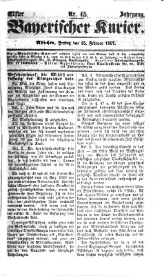 Bayerischer Kurier Freitag 15. Februar 1867