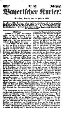 Bayerischer Kurier Samstag 23. Februar 1867