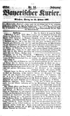 Bayerischer Kurier Montag 25. Februar 1867