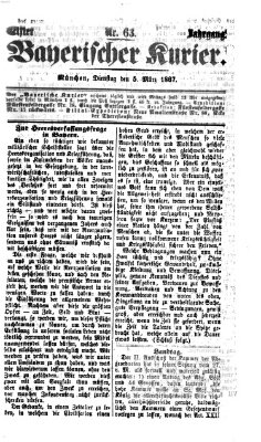 Bayerischer Kurier Dienstag 5. März 1867