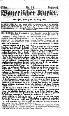 Bayerischer Kurier Sonntag 10. März 1867