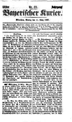 Bayerischer Kurier Montag 11. März 1867