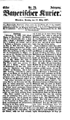 Bayerischer Kurier Sonntag 17. März 1867