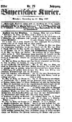 Bayerischer Kurier Donnerstag 21. März 1867