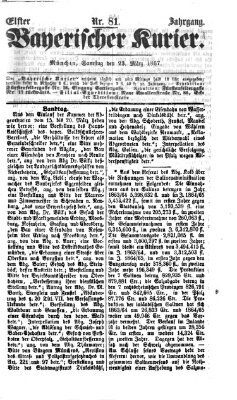 Bayerischer Kurier Samstag 23. März 1867