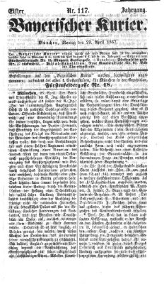 Bayerischer Kurier Montag 29. April 1867