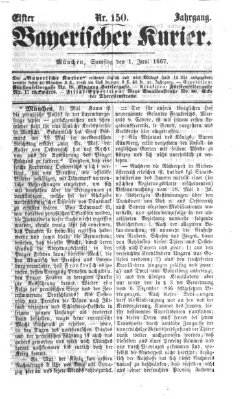 Bayerischer Kurier Samstag 1. Juni 1867